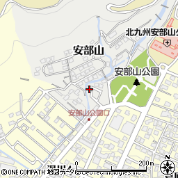 福岡県北九州市小倉南区安部山1-9周辺の地図