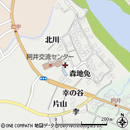 徳島県那賀郡那賀町阿井杉の久保58周辺の地図