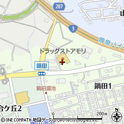 ドラッグストアモリ岡垣店周辺の地図