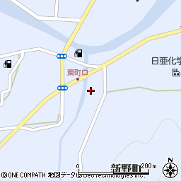 徳島県阿南市新野町入田65周辺の地図