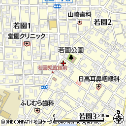 ローソン小倉若園三丁目店周辺の地図