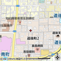 愛媛看護会館周辺の地図
