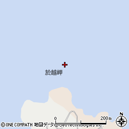 於越岬周辺の地図