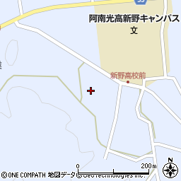 徳島県阿南市新野町室ノ久保周辺の地図
