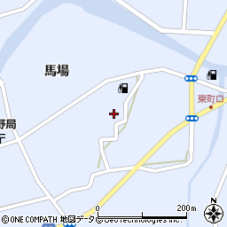 徳島県阿南市新野町東馬場周辺の地図