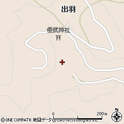 徳島県那賀町（那賀郡）出羽（新宅）周辺の地図