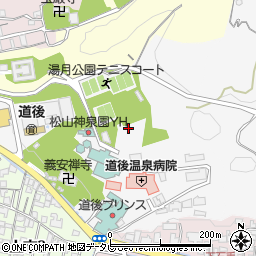 愛媛県松山市道後姫塚周辺の地図