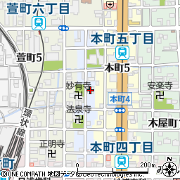 松山市役所　公民館味酒公民館周辺の地図