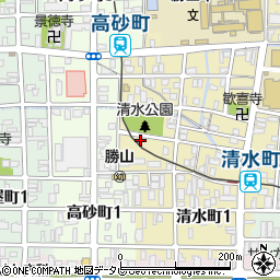 松山市清水５区集会所周辺の地図
