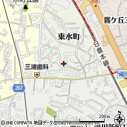 福岡県北九州市小倉南区東水町周辺の地図