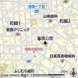 アトム電器若園店周辺の地図