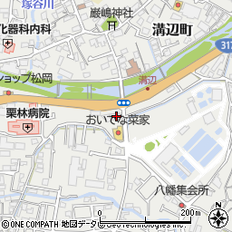 愛媛県松山市溝辺町385周辺の地図