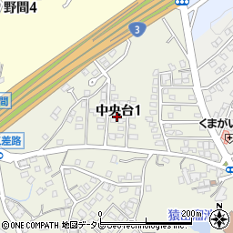 福岡県遠賀郡岡垣町中央台1丁目4周辺の地図