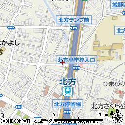 クイーンズエコー小倉北方店周辺の地図