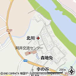 徳島県那賀郡那賀町阿井大町周辺の地図