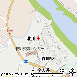 徳島県那賀町（那賀郡）阿井（大町）周辺の地図