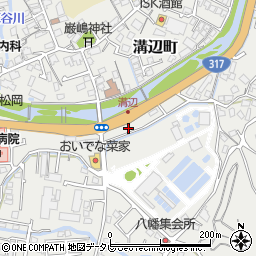 愛媛県松山市溝辺町79周辺の地図