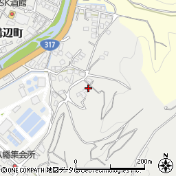 愛媛県松山市溝辺町周辺の地図