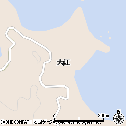 徳島県阿南市椿町（大江）周辺の地図