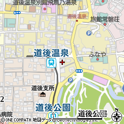 愛媛信用金庫道後支店周辺の地図