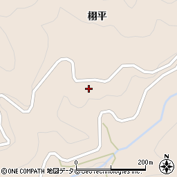 徳島県那賀郡那賀町出羽森谷周辺の地図