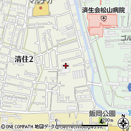 シニアパンション松山・清住周辺の地図