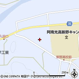 徳島県阿南市新野町樫房周辺の地図