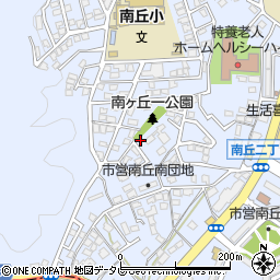 福岡県北九州市小倉北区南丘周辺の地図