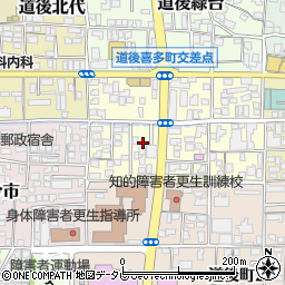 愛媛県松山市道後喜多町周辺の地図