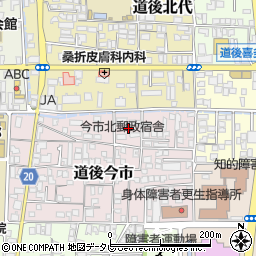 愛媛県松山市道後今市11周辺の地図