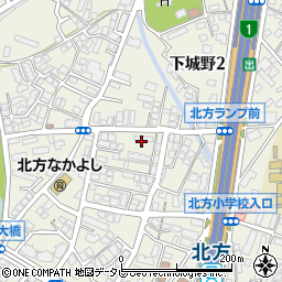 北九州市営早稲田団地周辺の地図