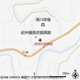 みなべ町立紀州備長炭振興館周辺の地図