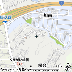 福岡県遠賀郡岡垣町桜台18-6周辺の地図