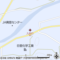 徳島県阿南市新野町岡ノ端周辺の地図