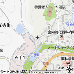 愛媛県松山市溝辺町667周辺の地図