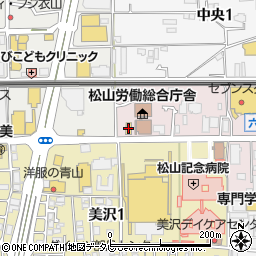 丸亀製麺松山六軒家店周辺の地図