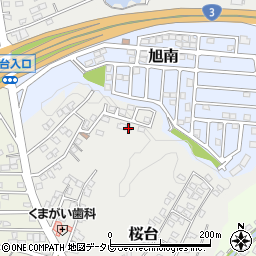 福岡県遠賀郡岡垣町桜台18-7周辺の地図