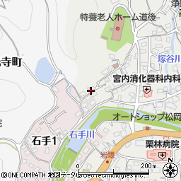 愛媛県松山市溝辺町668周辺の地図