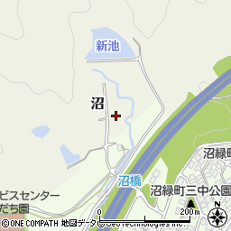 福岡県北九州市小倉南区沼周辺の地図