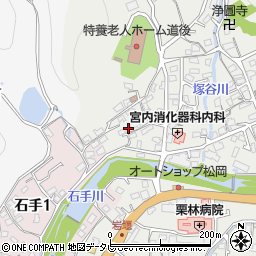 愛媛県松山市溝辺町654周辺の地図