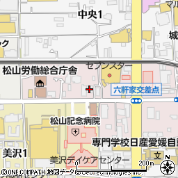 タイヤランド松山北店周辺の地図