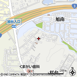 福岡県遠賀郡岡垣町桜台17-15周辺の地図