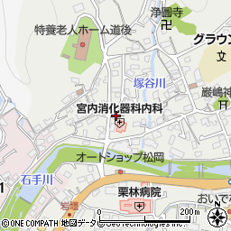 愛媛県松山市溝辺町624-2周辺の地図
