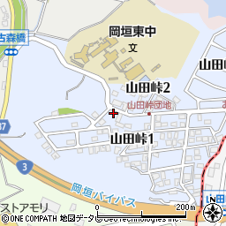 福岡県遠賀郡岡垣町山田峠周辺の地図