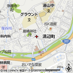 愛媛県松山市溝辺町423-1周辺の地図