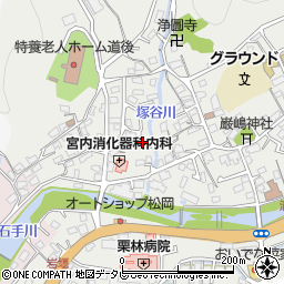 愛媛県松山市溝辺町617-9周辺の地図
