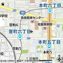 松山市役所　急患医療センター周辺の地図