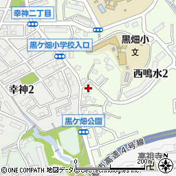 九州厚生年金病院鳴水宿舎周辺の地図