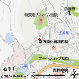 愛媛県松山市溝辺町647周辺の地図