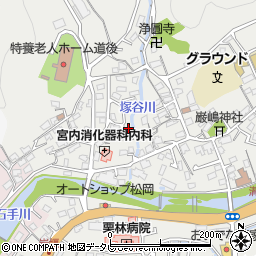 愛媛県松山市溝辺町617-11周辺の地図